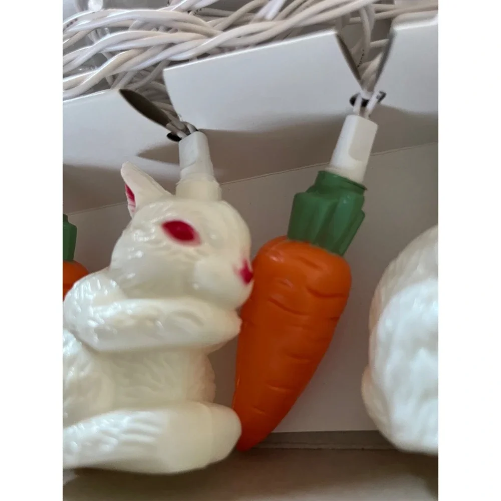 Vintage 1994 Easter Lights Carrot & Bunny Lites/lights-NEW IN BOX